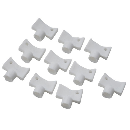 White plastic radiator bleeder - white,